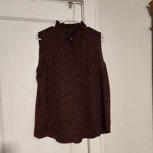 Ann Taylor polka dot blouse